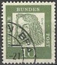 Germany 1961 Characters 10 Pfennig Green Scott 824. Alemania 1961 824. Uploaded by susofe